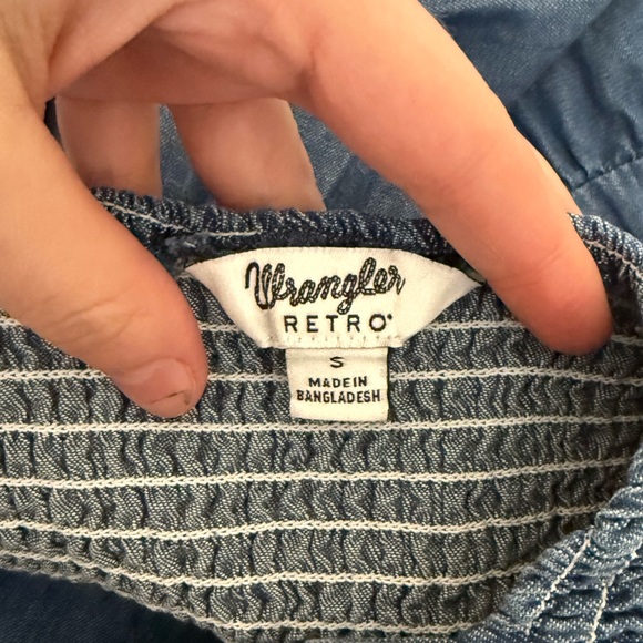 Wrangler Retro Blue Denim Dress - Picture 3 of 4